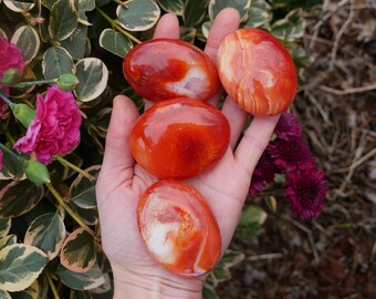 Carnelian Palm Stones