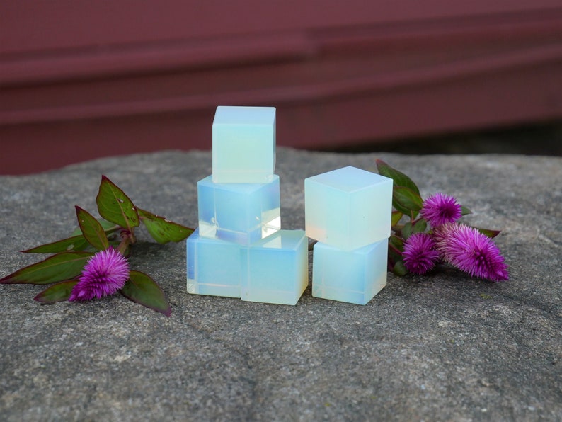 Opalite Cubes Crystal Cubes Sacred Geometry image 1