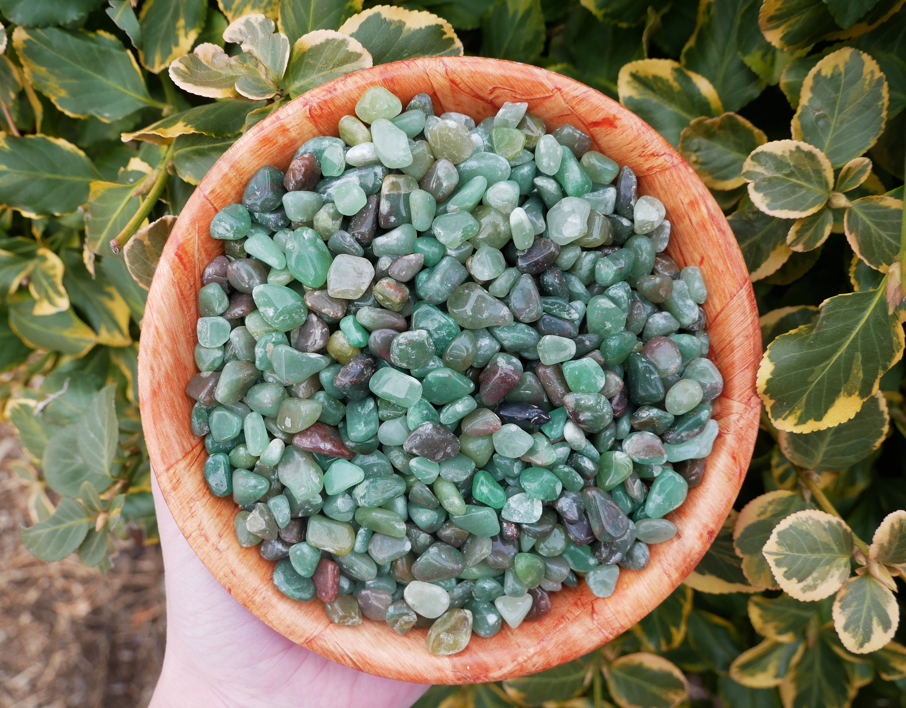 Green Aventurine Dark Mini Stones - Roller Bottle Crystals - Crystal …