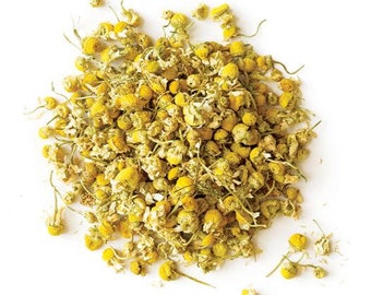 Organic Chamomile Loose Bulk Herbs - Organic Vegan Chamomile Tea - Heart Chakra Herbs - Reiki Charged - Matricaria Chamomilla
