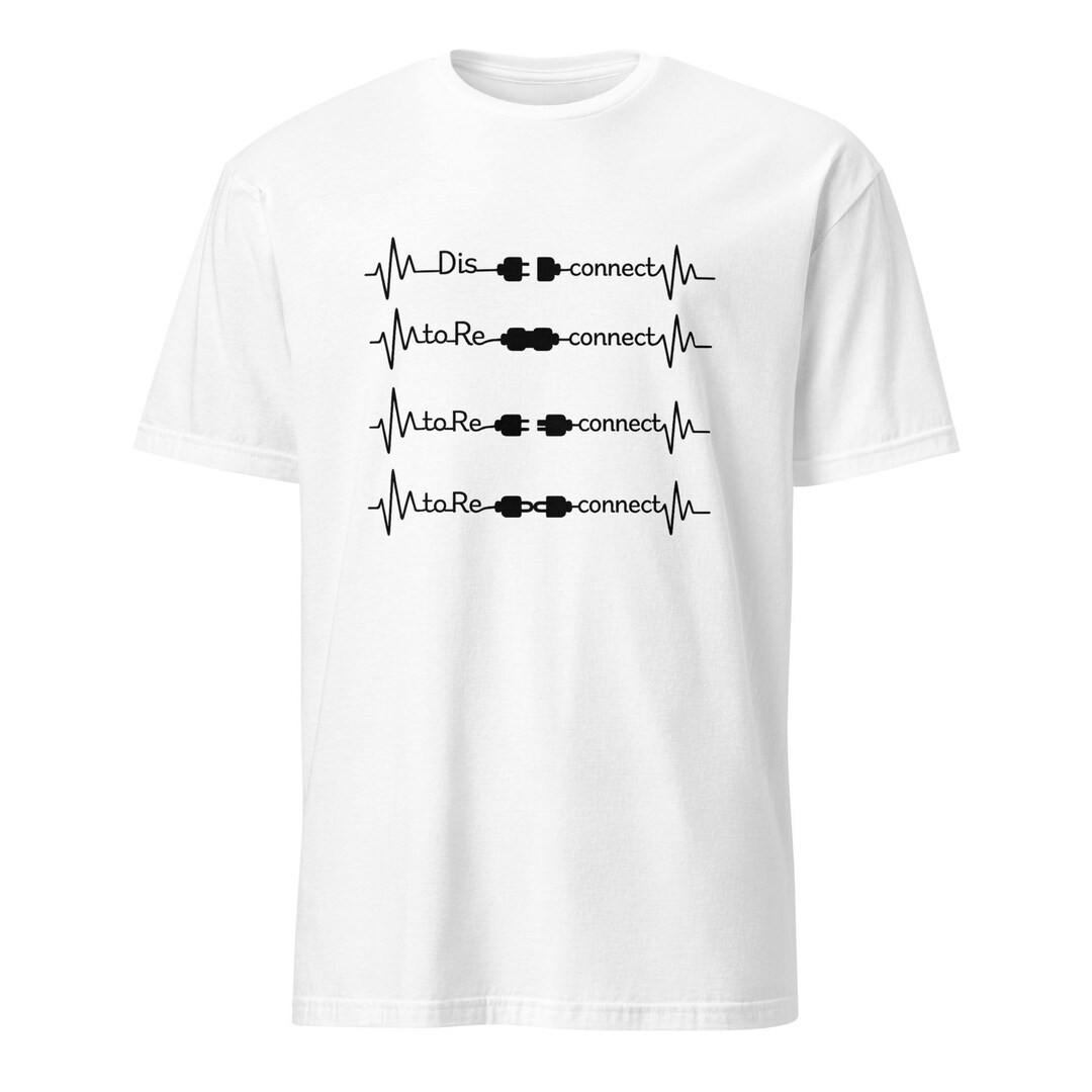 Disconnect to Reconnect PNG Heartbeat Plug Line Art - Etsy