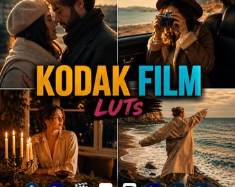 70 Kodak Film Emulation LUTs | Vintage Tones, Analog Colors (CUBE Files)