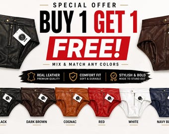 Slip boxer/perizoma da uomo in pelle di agnello – Stile audace e realizzato a mano