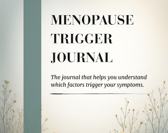 Diário de Gatilhos da Menopausa | Rastreador de Sintomas e Estresse (Imprimível)