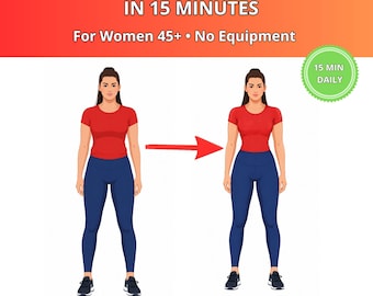 Treino de Cintura e Oblíquos para Mulheres acima de 45 anos - 15 Minutos - Sem Equipamentos (PDF)
