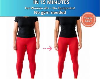 Treino de 15 minutos para tonificar as pernas para mulheres acima de 45 anos | Firmeza e definição (PDF)