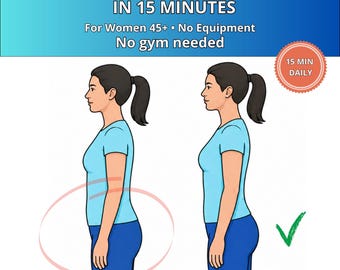 Treino de glúteos de 15 minutos para mulheres acima de 45 anos | Levante e firme seus glúteos em casa | Treino para a parte inferior do corpo sem equipamentos | Plano de exercícios para imprimir