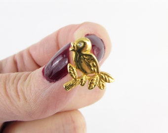 Broche de pájaro vintage: accesorio de joyería de primavera