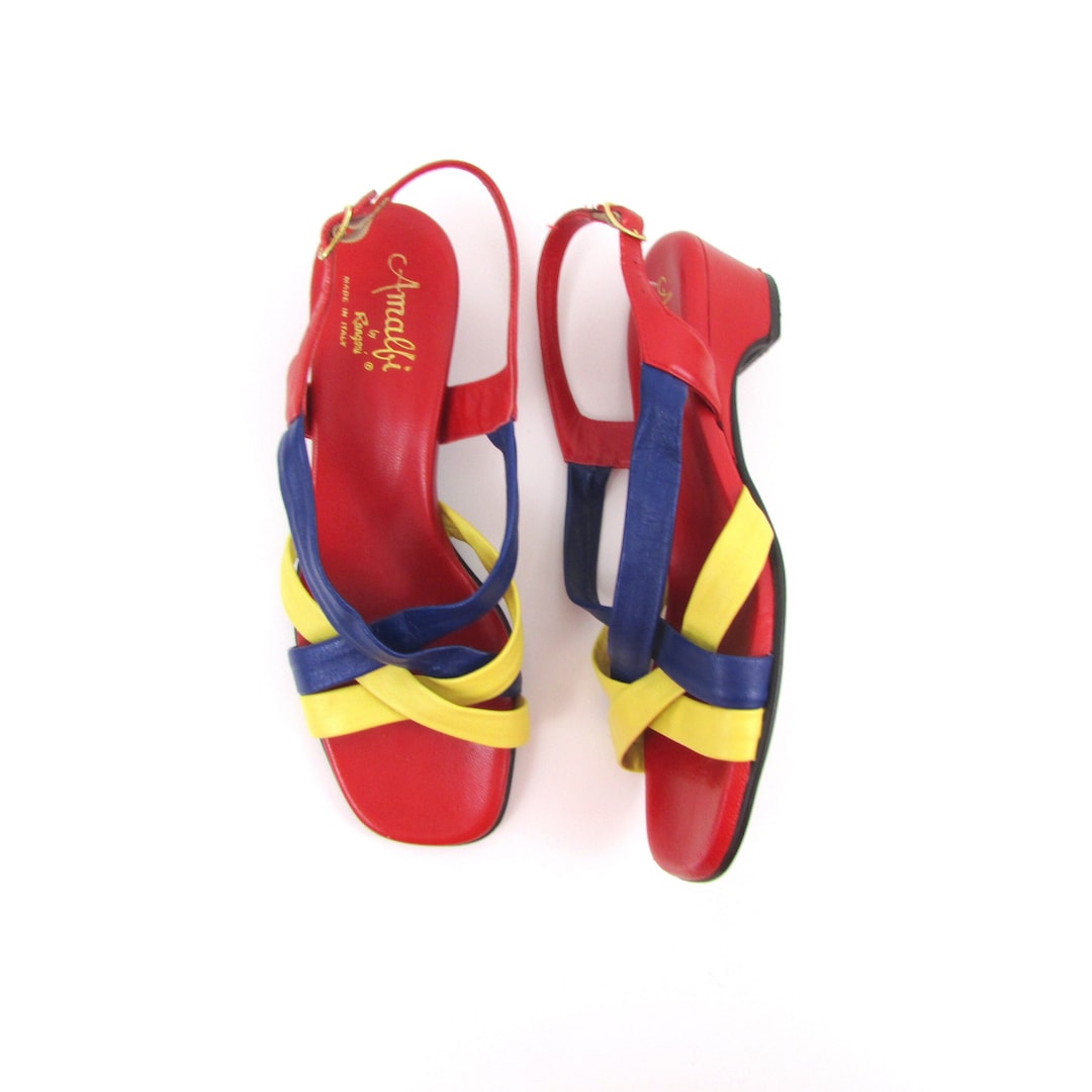 colorful leather sandals