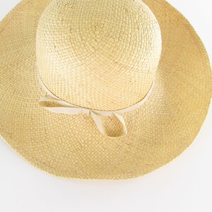 Vintage 1980s Wide Brim Straw Hat by Eaton