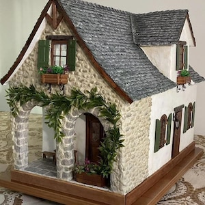 Grande casa delle bambole fatta a mano – Casa in miniatura realistica 1:12