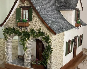 Large Handmade Dollhouse – Realistic Miniature House 1:12