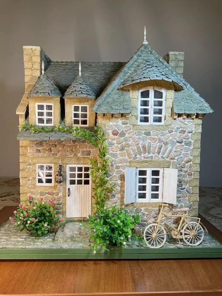 Rare Panier Ancien En étain Pour Maison De Poupée - Fabrication Allemande - Collectionneur