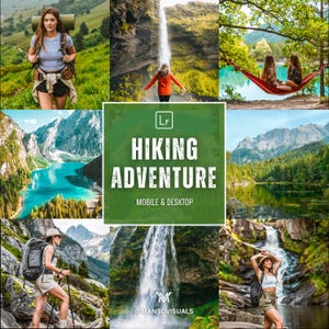 20 HIKING ADVENTURE Lightroom Mobile & Desktop Presets,Landscape Preset,Outdoor Travel Preset,Cinematic Preset,Instagram Influencer Filter.