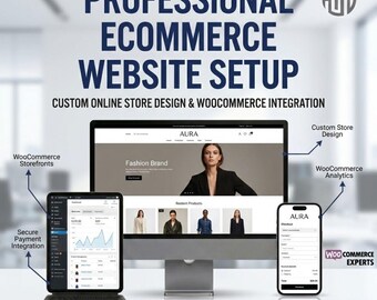 Custom E-Commerce Website Design | Shopify & WordPress Store Setup | Online Business Ready| Fast 5–7 Day Delivery