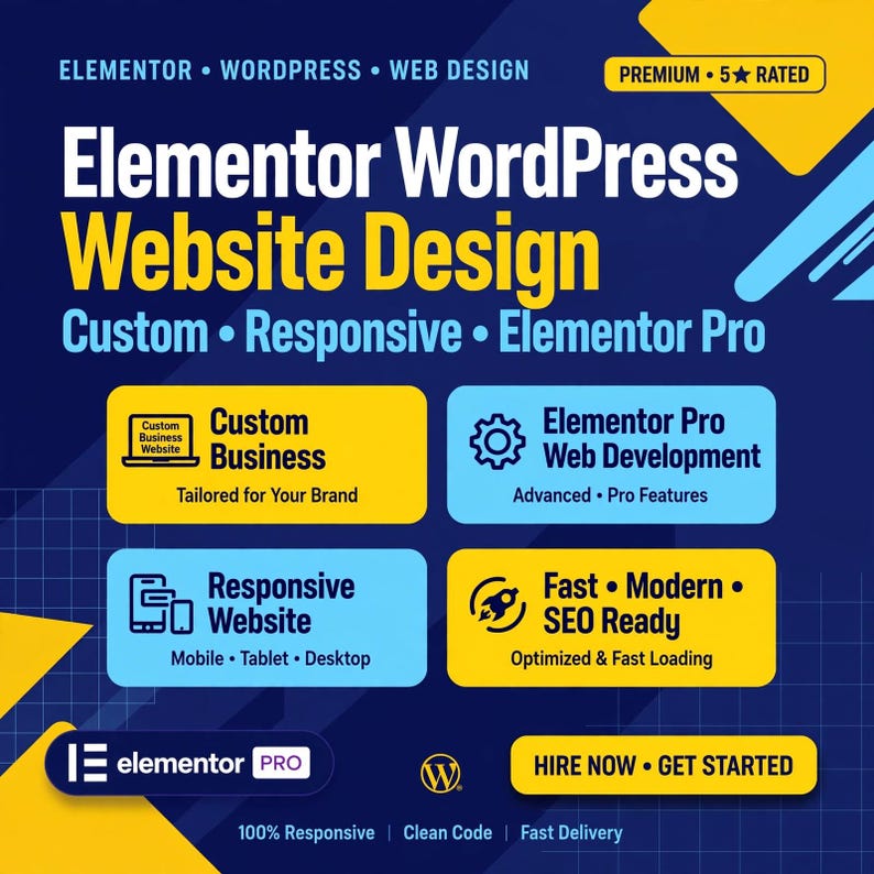 Elementor Wordpress Website Design | Custom Business Website ...