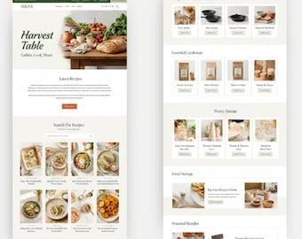 Kadence WordPress Theme, Food Blog Website (Digital Download)