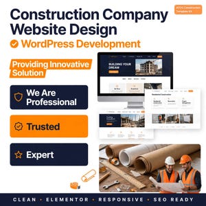 Webbdesign för byggföretag, WordPress-utveckling för entreprenörer, byggare och heminredningsföretag