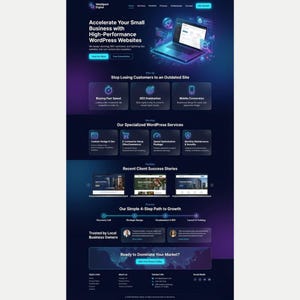 Small Business Website Redesign Custom WordPress Development Mobile Friendly Professional Business Website