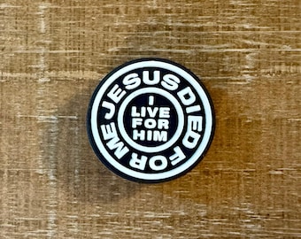 Jesus Died For Me Shoe Charm | Croc Charm | Bible Verse | Christian | Faith | Religious | Unisex