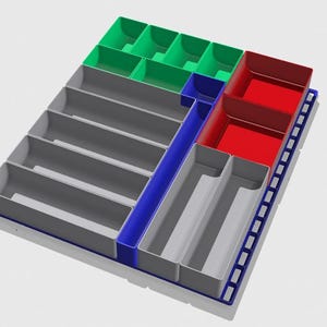 TOUGHBUILT StackTech Drawer Modular Organizer Kit Custom Layout and Bins - Durable ABS, Multiple Color Selections image 7