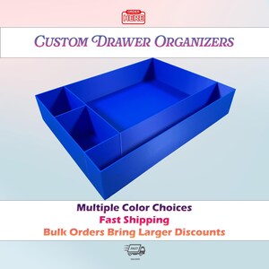 Custom Drawer Organizer Insert, Craft Room Storage, Made to Fit Your Layout