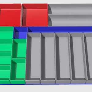 TOUGHBUILT StackTech Drawer Modular Organizer Kit Custom Layout and Bins - Durable ABS, Multiple Color Selections image 3
