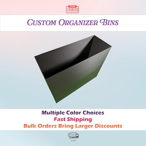 Custom Organizer, Storage Bins - 3D Printed PETG PLA | Reinforced Walls, Sized To Fit, Custom Colors