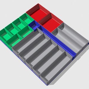 TOUGHBUILT StackTech Drawer Modular Organizer Kit Custom Layout and Bins - Durable ABS, Multiple Color Selections image 6