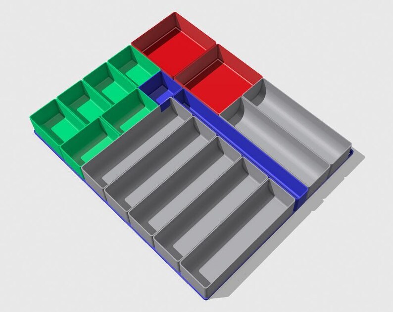 TOUGHBUILT StackTech Drawer Modular Organizer Kit Custom Layout and Bins - Durable ABS, Multiple Color Selections image 6