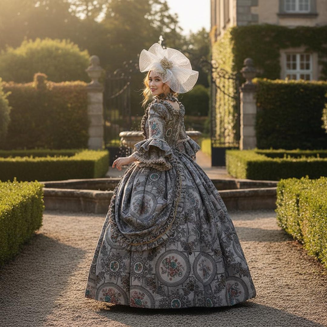 Rococo Ball Gown Marie Antoinette Dress Victorian Costume Renaissance ...