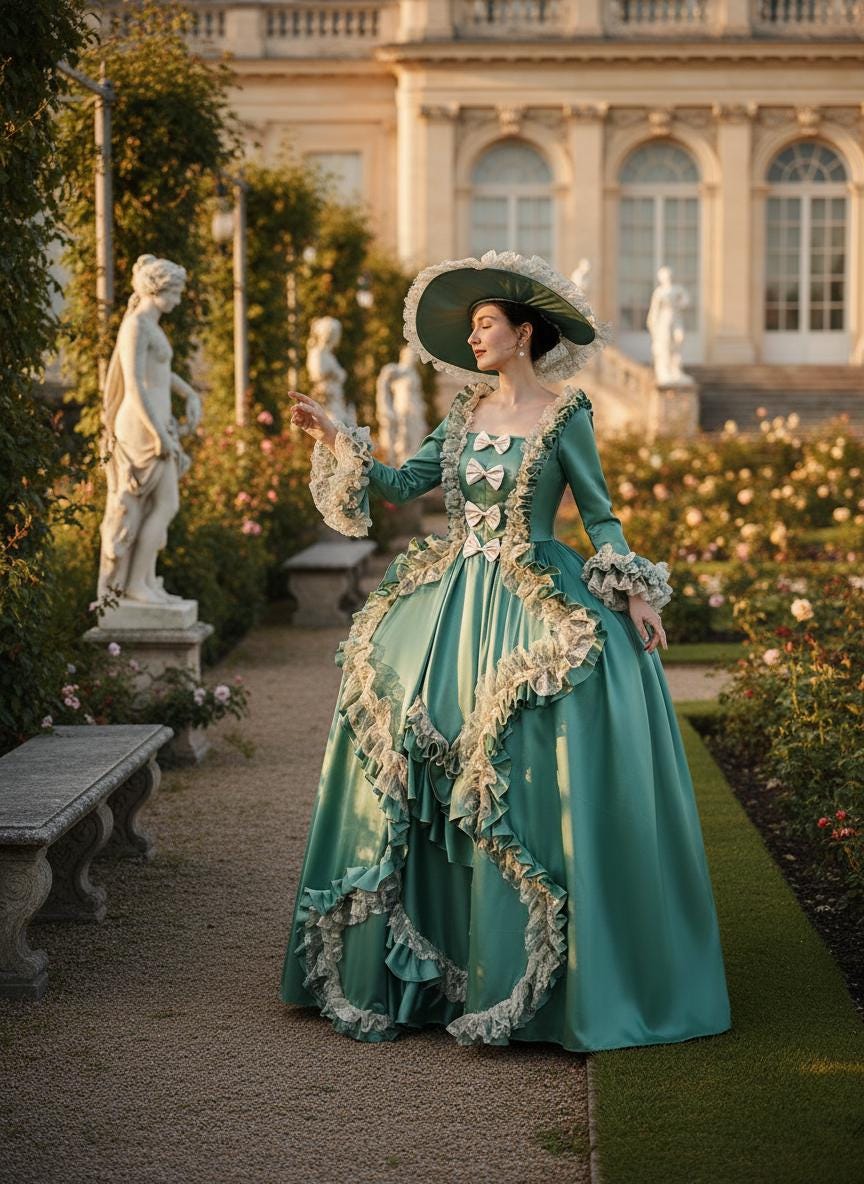 Rococo Ball Gown Marie Antoinette Dress Victorian Costume Renaissance ...