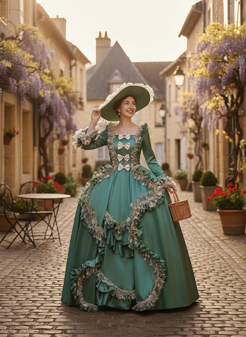 Rococo Ball Gown Marie Antoinette Dress Victorian Costume Renaissance ...