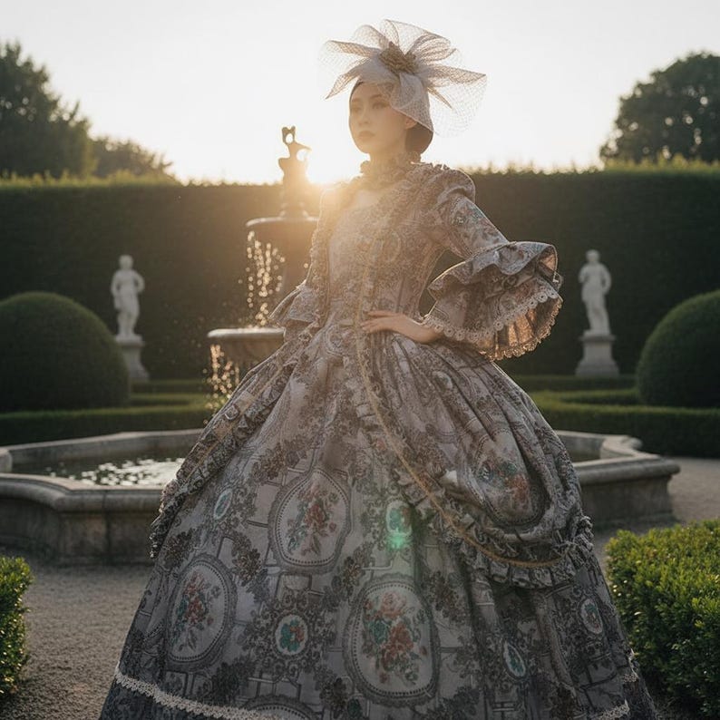 Rococo Ball Gown Marie Antoinette Dress Victorian Costume Renaissance ...