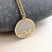 DIY Breastmilk/Keepsake LOVE Pendant Necklace on gold with chain- DIY Resin Kit 