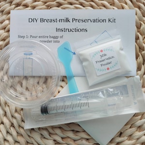 DIY Breastmilk Preservation Powder Kit Easy DIY KIT image 2