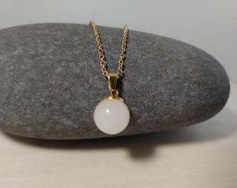 DIY Breastmilk keepsake Necklace on Gold Stainless Steel Chain DIY