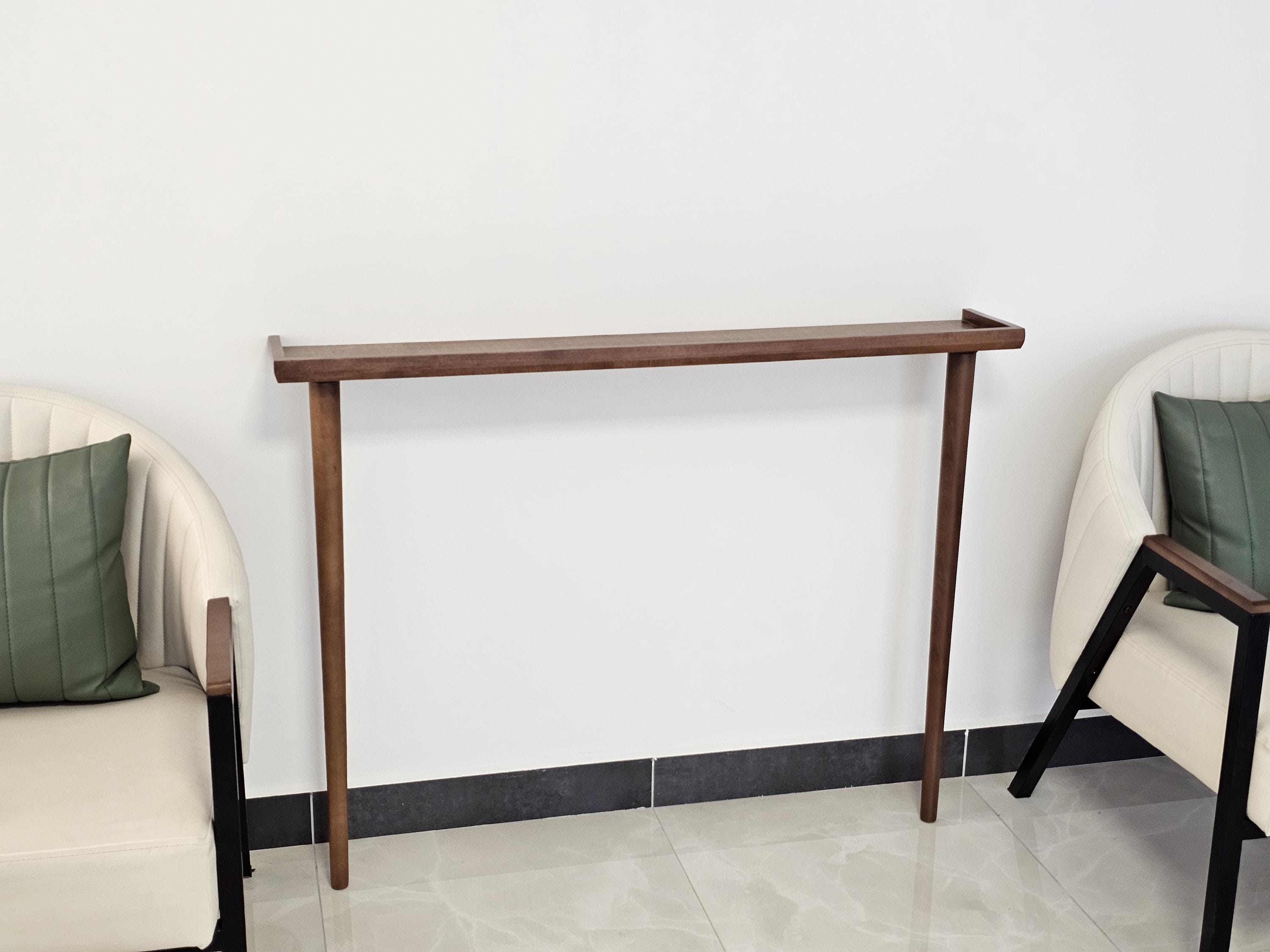 Walnut Radiator Table Top Walnut Beech Wood Narrow Console Table, Slim Entryway Radiator Shelf - Etsy