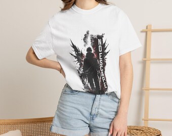 No Escape Anime Shirt, Dark Anime Streetwear Tee, Gothic Manga Graphic T Shirt, Cyberpunk Oversized Shirt, Y2K Anime Clothing
