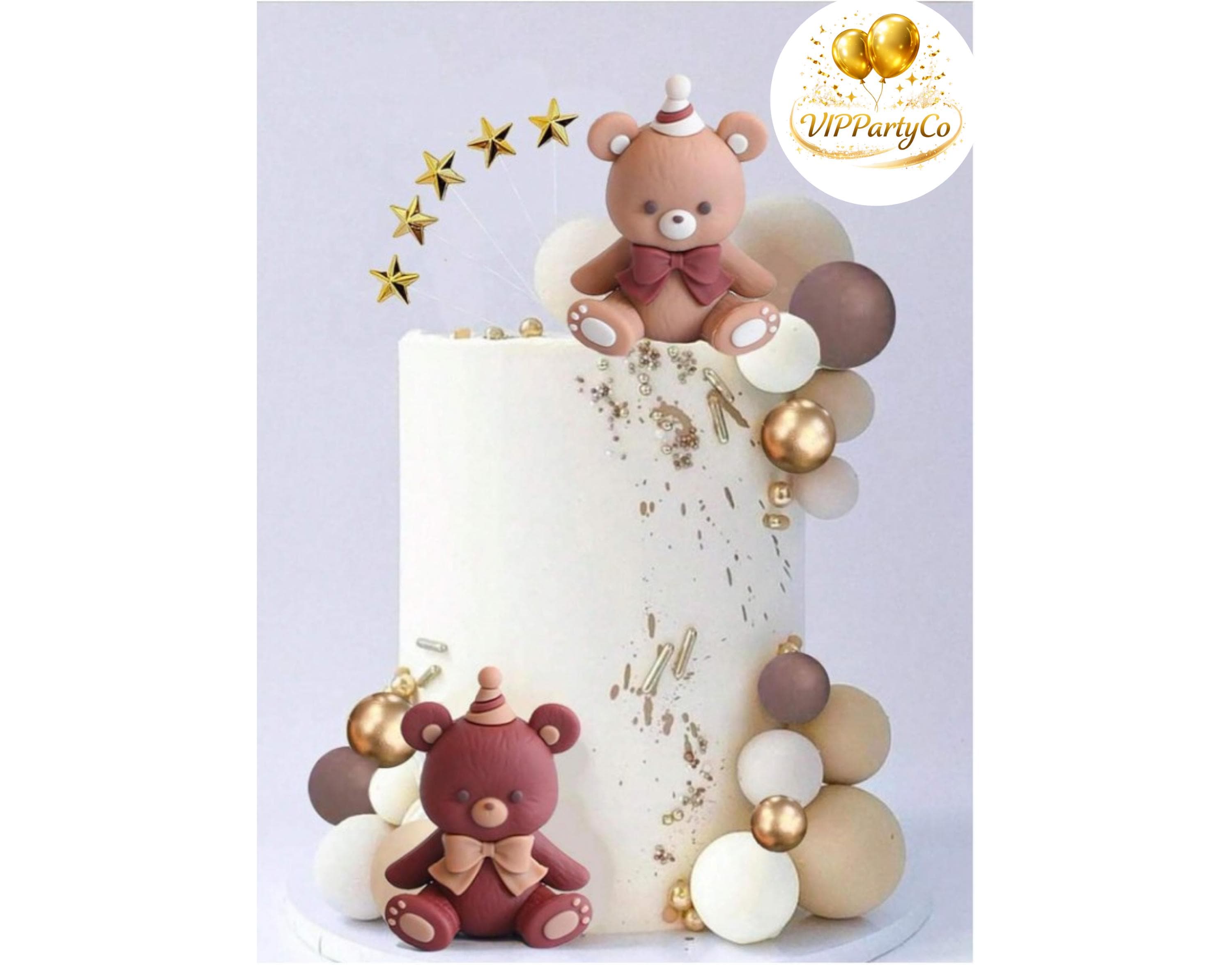 Baby Shower Teddy Bear Cake Topper Balloon Theme Party Decoration - Etsy