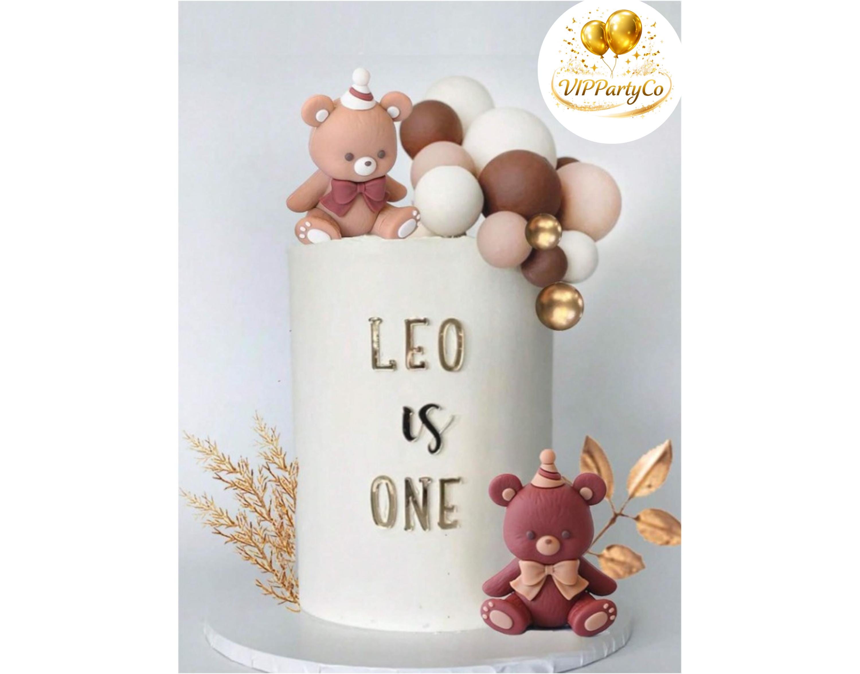 Baby Shower Teddy Bear Cake Topper Balloon Theme Party Decoration - Etsy