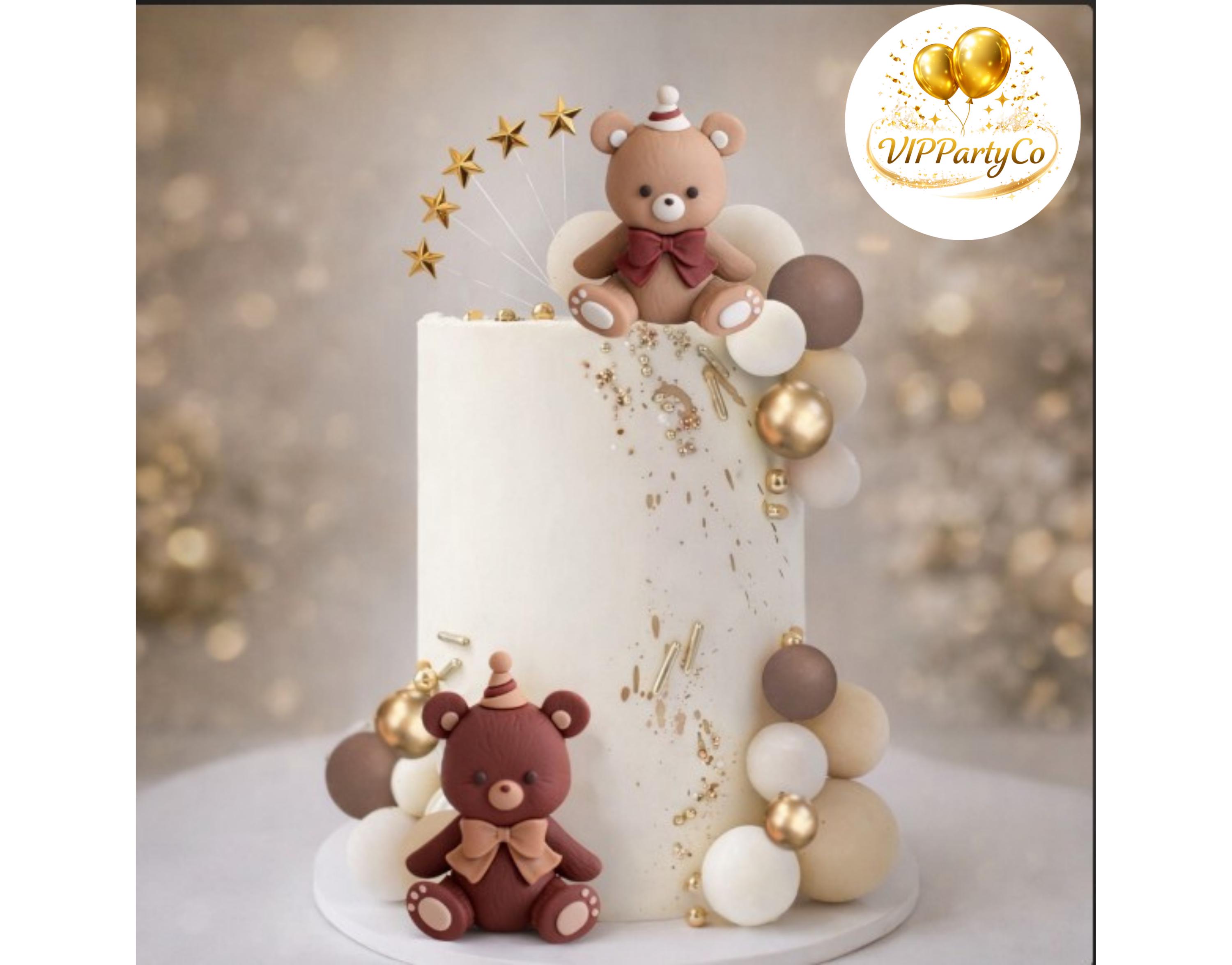 Baby Shower Teddy Bear Cake Topper Balloon Theme Party Decoration - Etsy