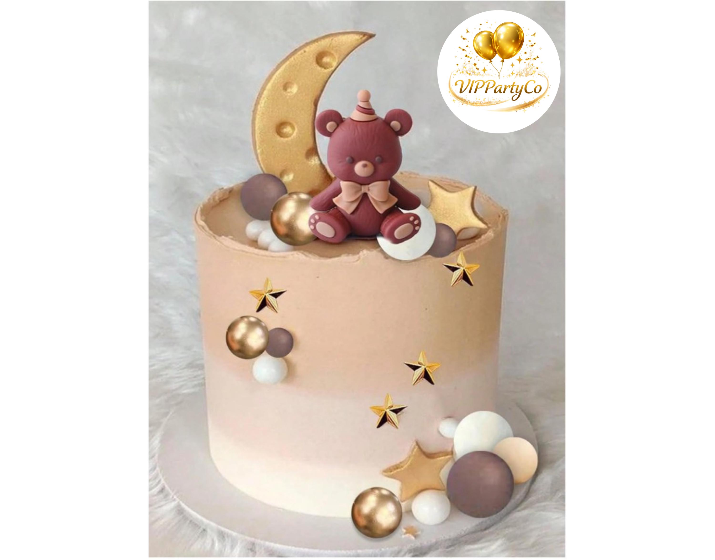 Baby Shower Teddy Bear Cake Topper Balloon Theme Party Decoration - Etsy