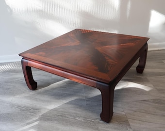 Vintage Heritage Henredon  Mahogany Square Coffee Table