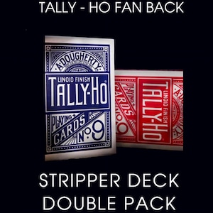 Tally Ho Stripper Deck Double Pack – Hand Cut Magic Card Control (Pro Cut)