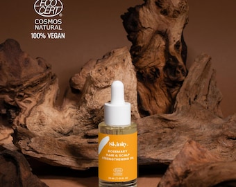 Rosemary Hair Strengthening Oil, Organic Vegan Pre-Wash Treatment, Natural Hair Care