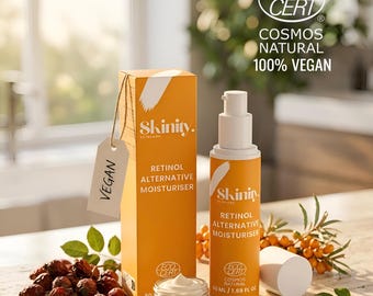 Bio-Retinol Alternative Face Cream, Vegan Anti-Aging Moisturizer, Gentle Hydrating Skincare