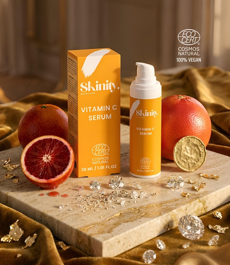 Bio-Vitamin-C-Serum, natürliche Anti-Aging-Hautpflege, vegane Hautpflege Bild 1
