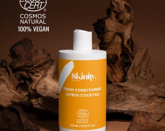 Fresh Citrus Cocktail Hair Conditioner, Lightweight Volumizing Rinse, Vegan Lemon Orange Detangler