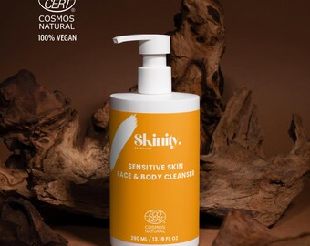 Organic Linden Flower Face and Body Wash, Vegan Jasmine Plum Cleanser, Natural Skin Care